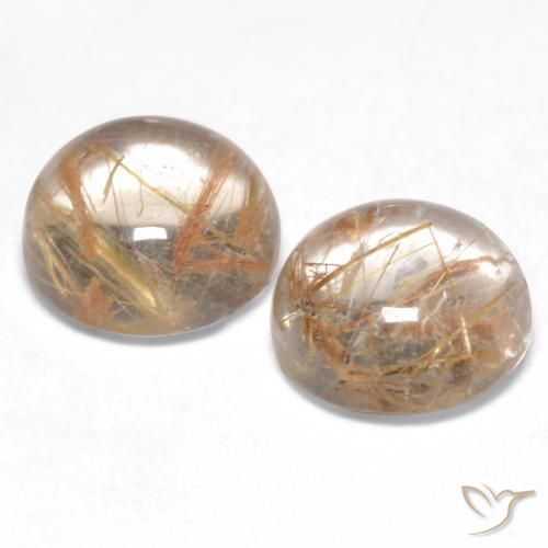 Shop natural 2.96ct Marron très clair Quartz rutile gems, Tour, from Inde at GemSelect. In stock, global shipping!