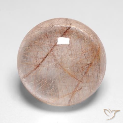 Quartz rutile Marron très clair naturelle Tour, 9.53 ct, Transparent