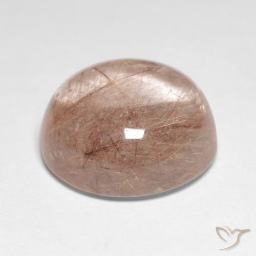Quartz rutile Marron très clair naturelle Tour, 9.53 ct, Transparent