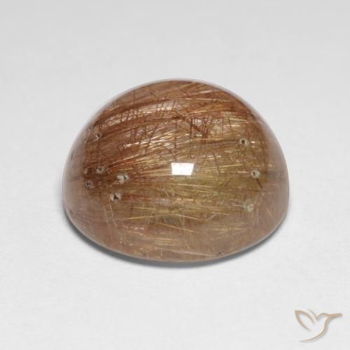Quartz rutile Bois marron très clair naturelle Tour, 7.18 ct, Translucide