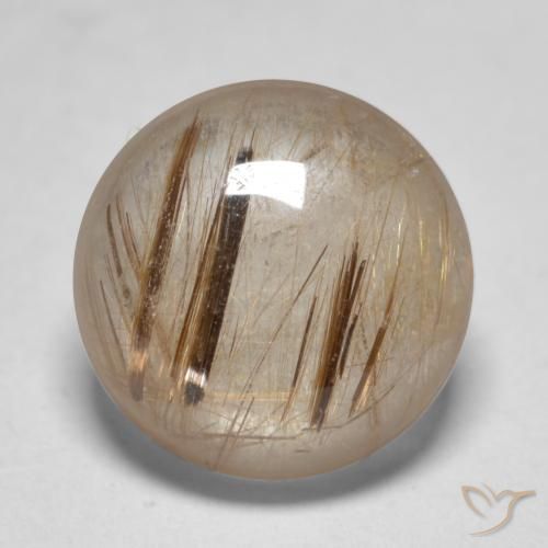 Quartz rutile Clair avec brun naturelle Tour, 4.79 ct, Translucide