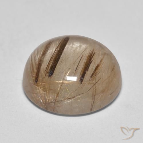 Quartz rutile Clair avec brun naturelle Tour, 4.79 ct, Translucide