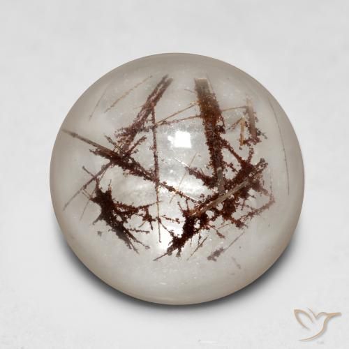Quartz rutile Clair avec brun naturelle Tour, 5.59 ct, Transparent