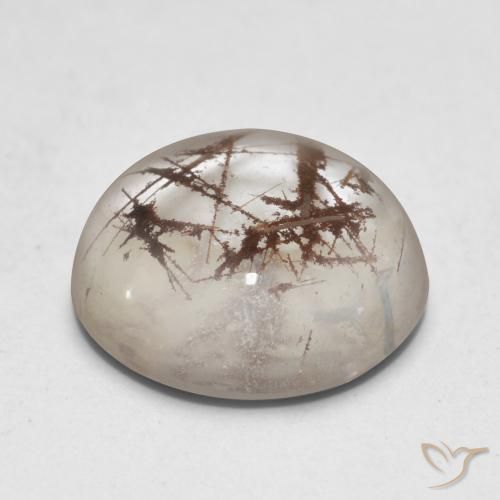 Quartz rutile Clair avec brun naturelle Tour, 5.59 ct, Transparent