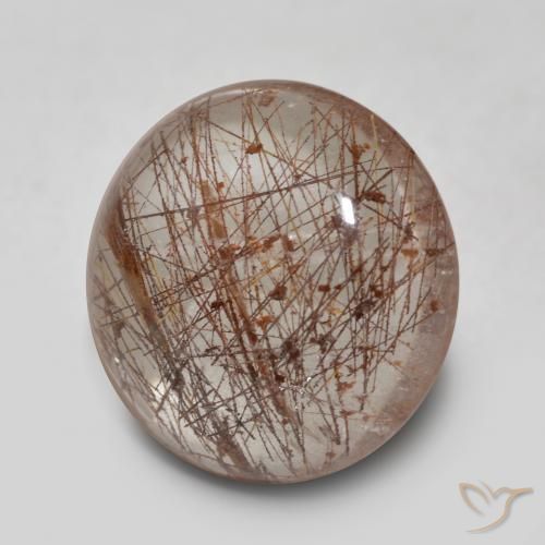 Quartz rutile Clair avec cuivre naturelle Tour, 5.84 ct, Transparent