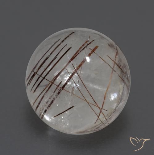 Quartz rutile Clair avec cuivre naturelle Tour, 4.31 ct, Transparent