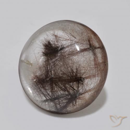 Quartz rutile Clair avec brun naturelle Tour, 5.04 ct, Translucide