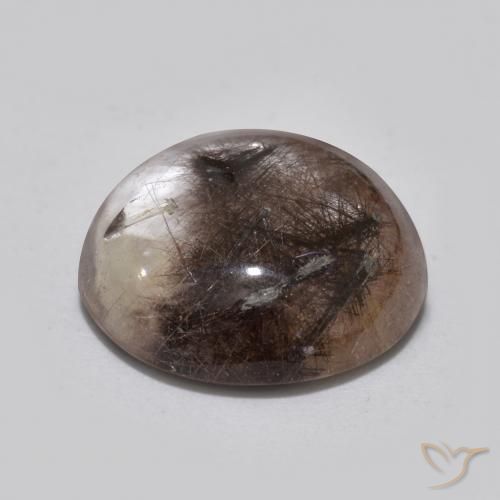 Quartz rutile Clair avec brun naturelle Tour, 5.04 ct, Translucide