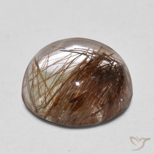 Quartz rutile Clair avec brun naturelle Tour, 5.10 ct, Transparent