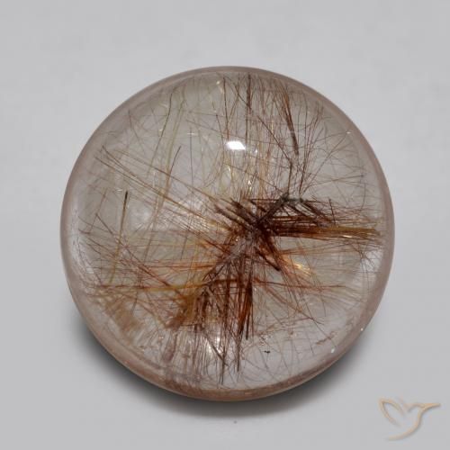 Quartz rutile Clair avec cuivre naturelle Tour, 4.63 ct, Transparent