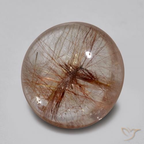 Quartz rutile Clair avec cuivre naturelle Tour, 4.63 ct, Transparent