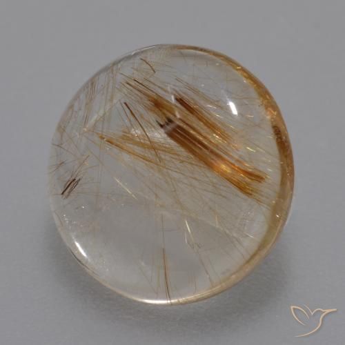 Quartz rutile Bois marron très clair naturelle Tour, 4.23 ct, Transparent