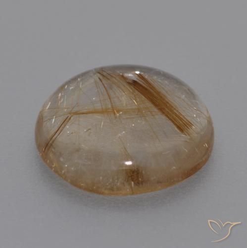 Quartz rutile Bois marron très clair naturelle Tour, 4.23 ct, Transparent
