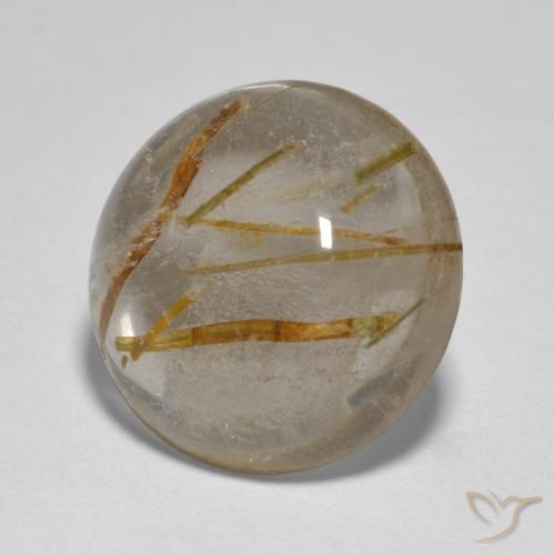 Quartz rutile Marron chaud naturelle Tour, 4.96 ct, Transparent