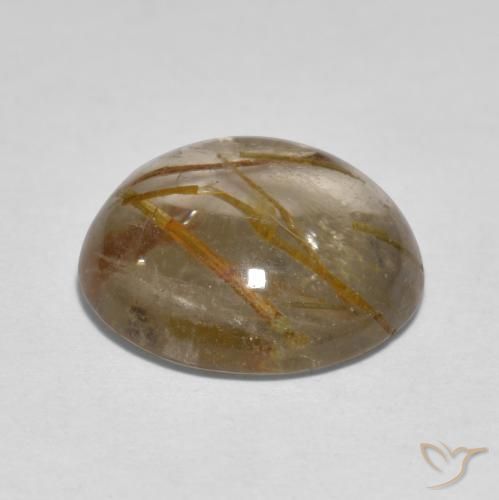 Quartz rutile Marron chaud naturelle Tour, 4.96 ct, Transparent