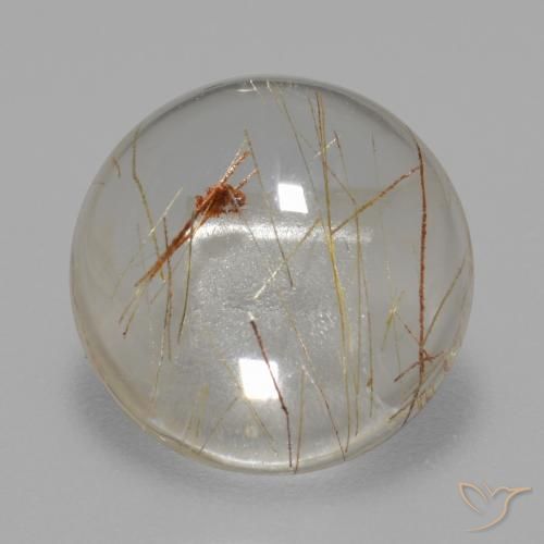 5.60ct Naturel Clair avec cuivre Quartz rutile, Tour, Transparent