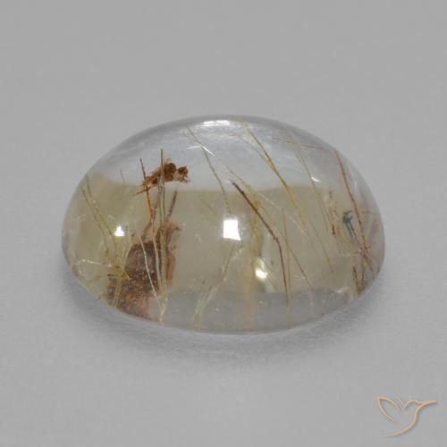 Quartz rutile Clair avec cuivre naturelle Tour, 5.60 ct, Transparent