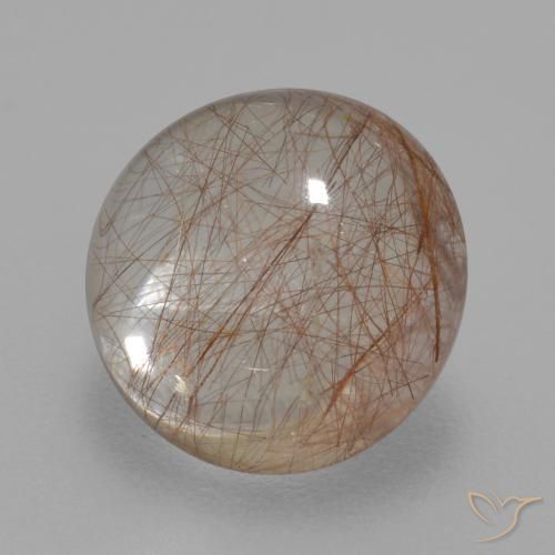 Quartz rutile Clair avec cuivre naturelle Tour, 4.02 ct, Transparent