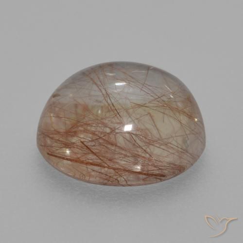 Quartz rutile Clair avec cuivre naturelle Tour, 4.02 ct, Transparent