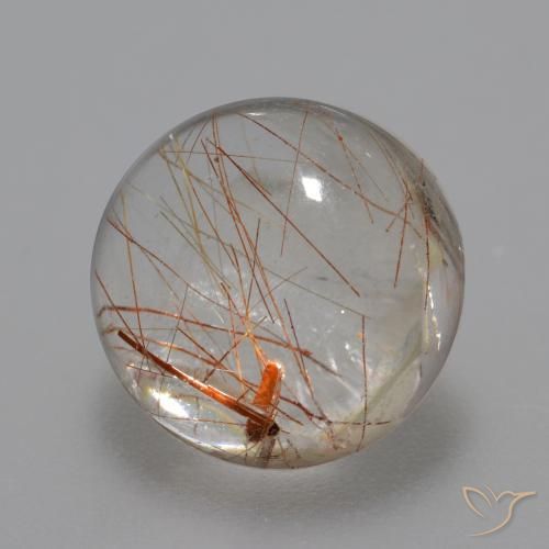 Quartz rutile Clair avec cuivre naturelle Tour, 6.20 ct, Transparent