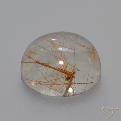 Quartz rutile Clair avec cuivre naturelle Tour, 6.20 ct, Transparent