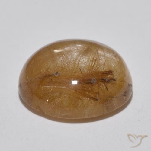Quartz rutile Bois marron très clair naturelle Tour, 7.14 ct, Translucide