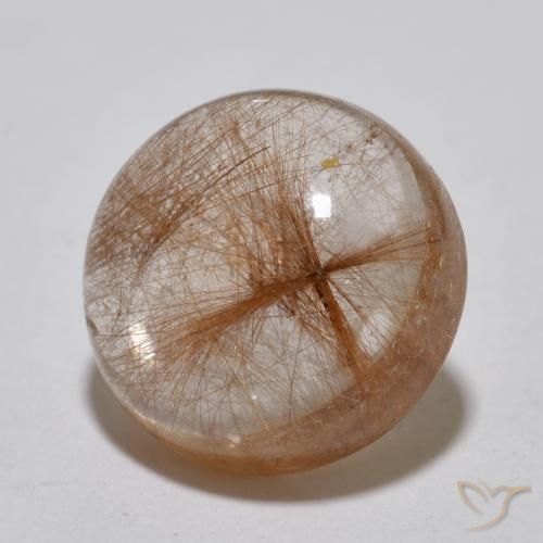 Quartz rutile Bois marron très clair naturelle Tour, 6.99 ct, Translucide