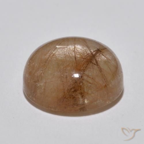 Quartz rutile Bois marron très clair naturelle Tour, 6.99 ct, Translucide