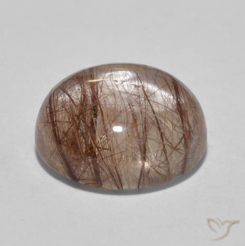 Quartz rutile Clair avec brun naturelle Tour, 5.01 ct, Transparent