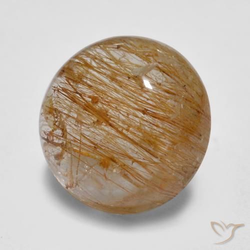 Quartz rutile Marron chaud naturelle Tour, 5.67 ct, Translucide