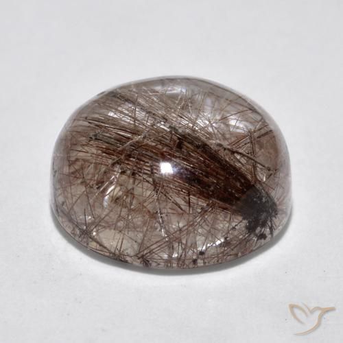 Quartz rutile Clair avec brun naturelle Tour, 6.05 ct, Translucide