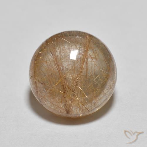3.21ct Naturel Marron chaud Quartz rutile, Tour, Transparent