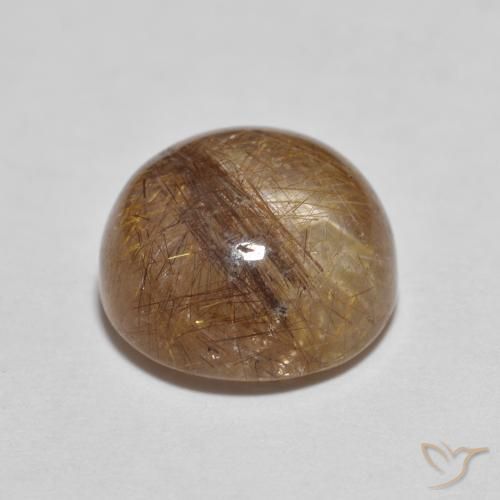 Quartz rutile Bois marron très clair naturelle Tour, 3.71 ct, Transparent