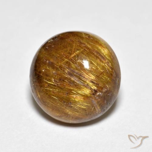 Quartz rutile Marron chaud naturelle Tour, 4.60 ct, Opaque