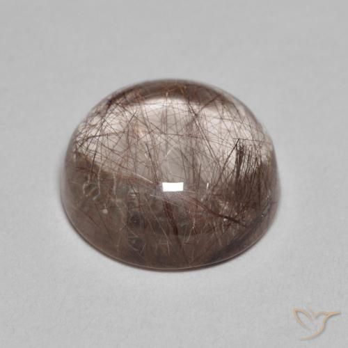 Quartz rutile Clair avec brun naturelle Tour, 5.22 ct, Transparent