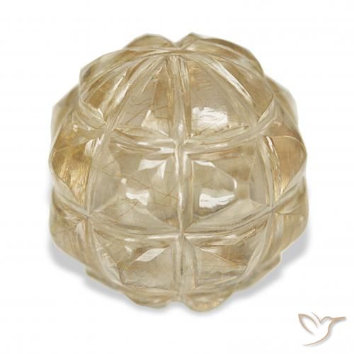 Quartz rutile Or naturelle Fantaisie, 19.24 ct, Transparent