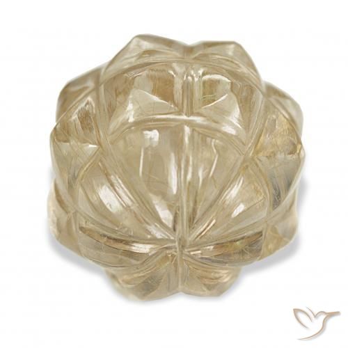 Quartz rutile Or naturelle Fantaisie, 19.24 ct, Transparent