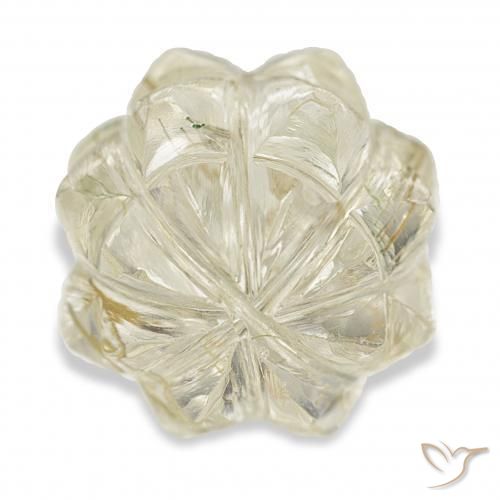 Quartz rutile Doré léger naturelle Fantaisie, 15.22 ct, Transparent