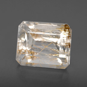 Topaze rutile Doré naturelle Transparent, 4.79 ct, Transparent / Translucide
