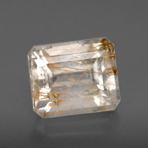Topaze rutile Doré naturelle Transparent, 4.79 ct, Transparent / Translucide