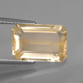 Topaze rutile Doré naturelle Transparent, 6.19 ct, Transparent / Translucide