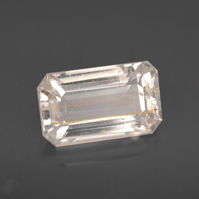Topaze rutilée jaune naturelle transparent, 4,64 ct, transparent / translucide