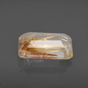 Topaze rutilée jaune naturelle transparent, 3,86 ct, transparent / translucide