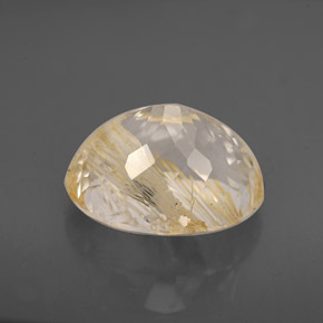 Topaze rutilée jaune naturelle transparent, 7,05 ct, transparent / translucide