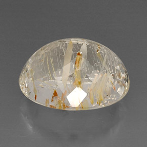 Topaze rutilée jaune naturelle transparent, 24,30 ct, transparent / translucide
