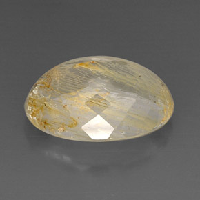 Topaze rutilée jaune naturelle transparent, 27,57 ct, transparent / translucide