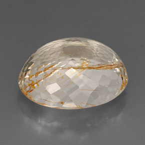 Topaze rutile Doré naturelle Transparent, 28.32 ct, Transparent / Translucide