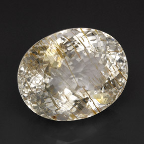Topaze rutile Doré naturelle Transparent, 85.73 ct, Transparent / Translucide