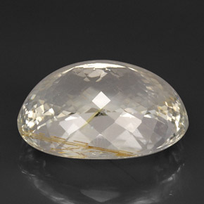 Topaze rutilée jaune naturelle transparent, 63,56 ct, transparent / translucide