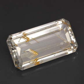 Topaze rutile Doré naturelle Transparent, 38.99 ct, Transparent / Translucide